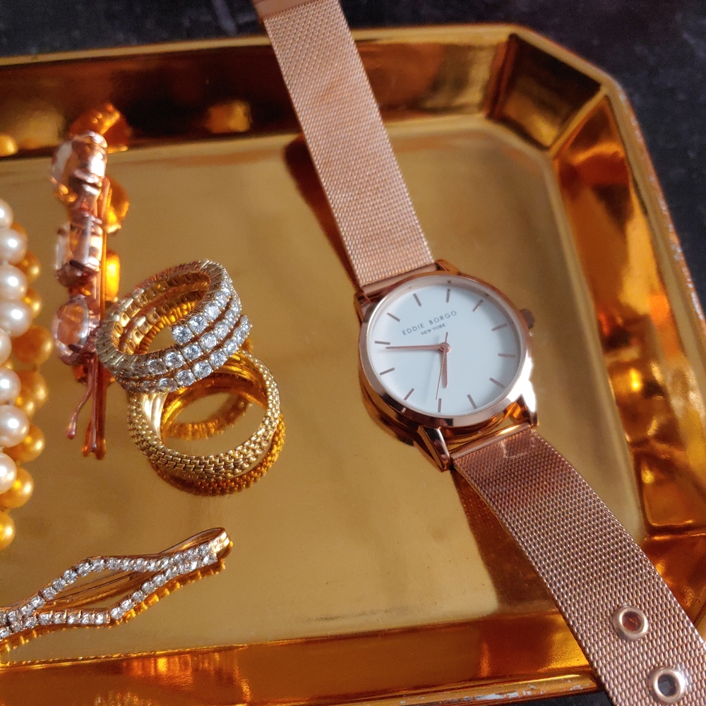 Eddie Borgo Stainless Steel Watch - The Soho Rose Gold